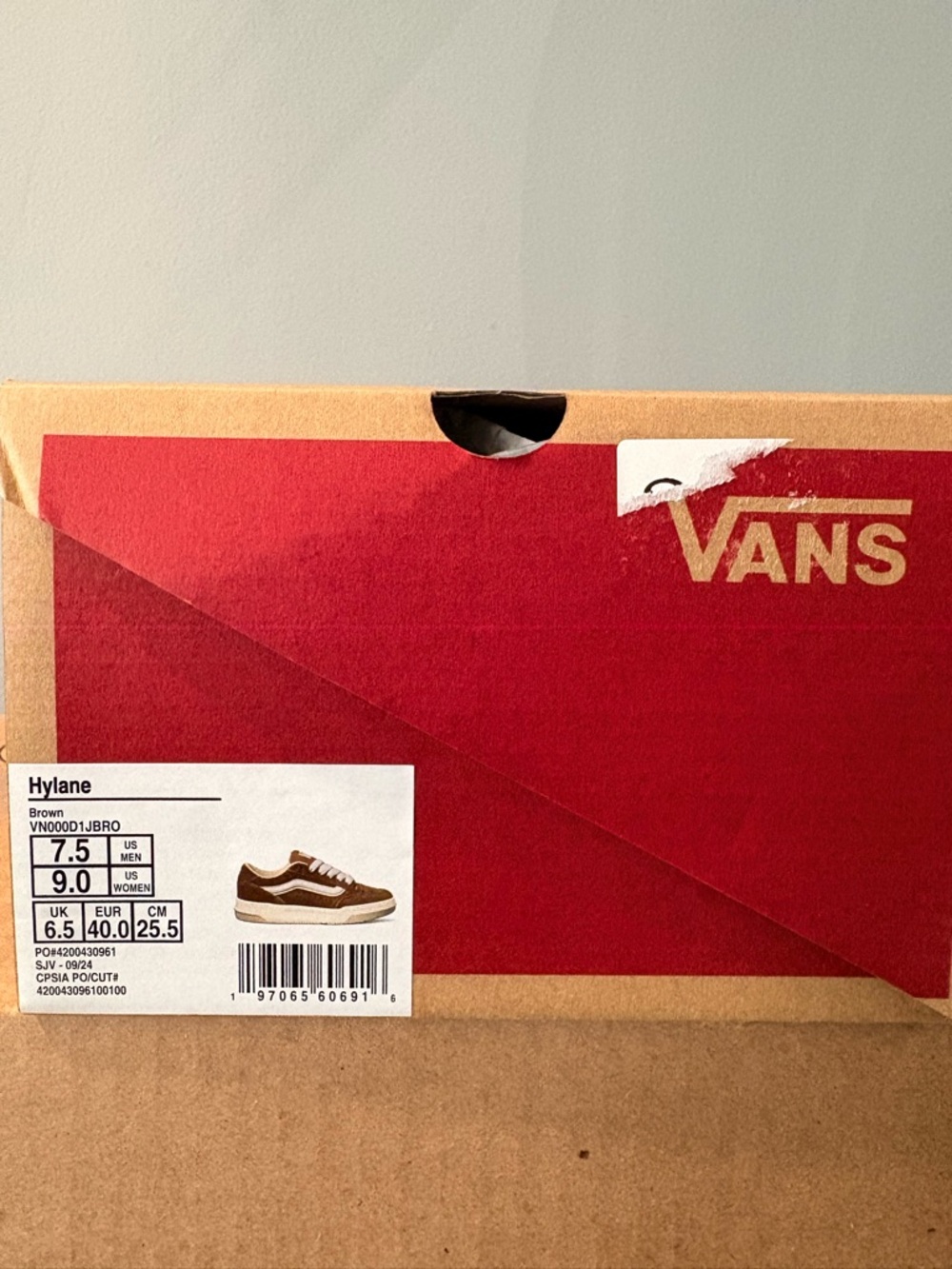 Vans Men’s Low-Top Suede Sneakers in Tan with White Stripe - Picture 5 of 5